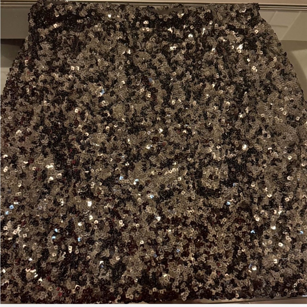Others Follow Glittering Sequin Mini Skirt